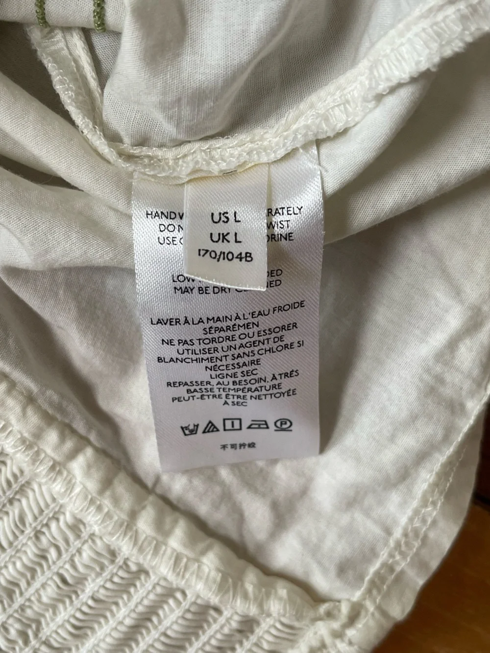Anthropologie Puff Sleeve Embroidered Blouse Size Large Cottagecore Boho